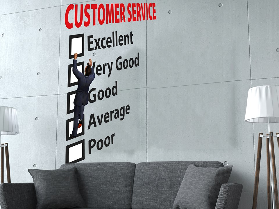 Decal văn phòng Customer Service